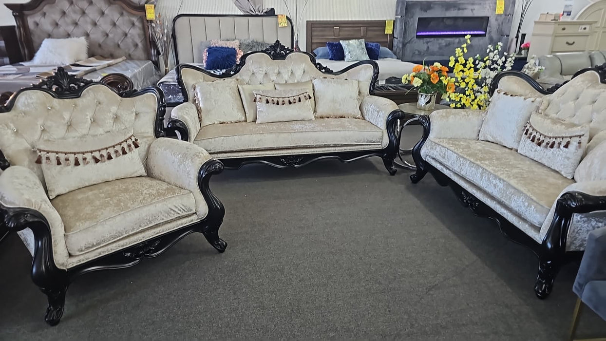 3 PCS ELEGANCE SOFA, LOVESEAT & CHAIR (CLEARANCE)