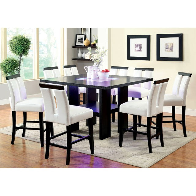 LUMINAR II Black Counter Ht. Table