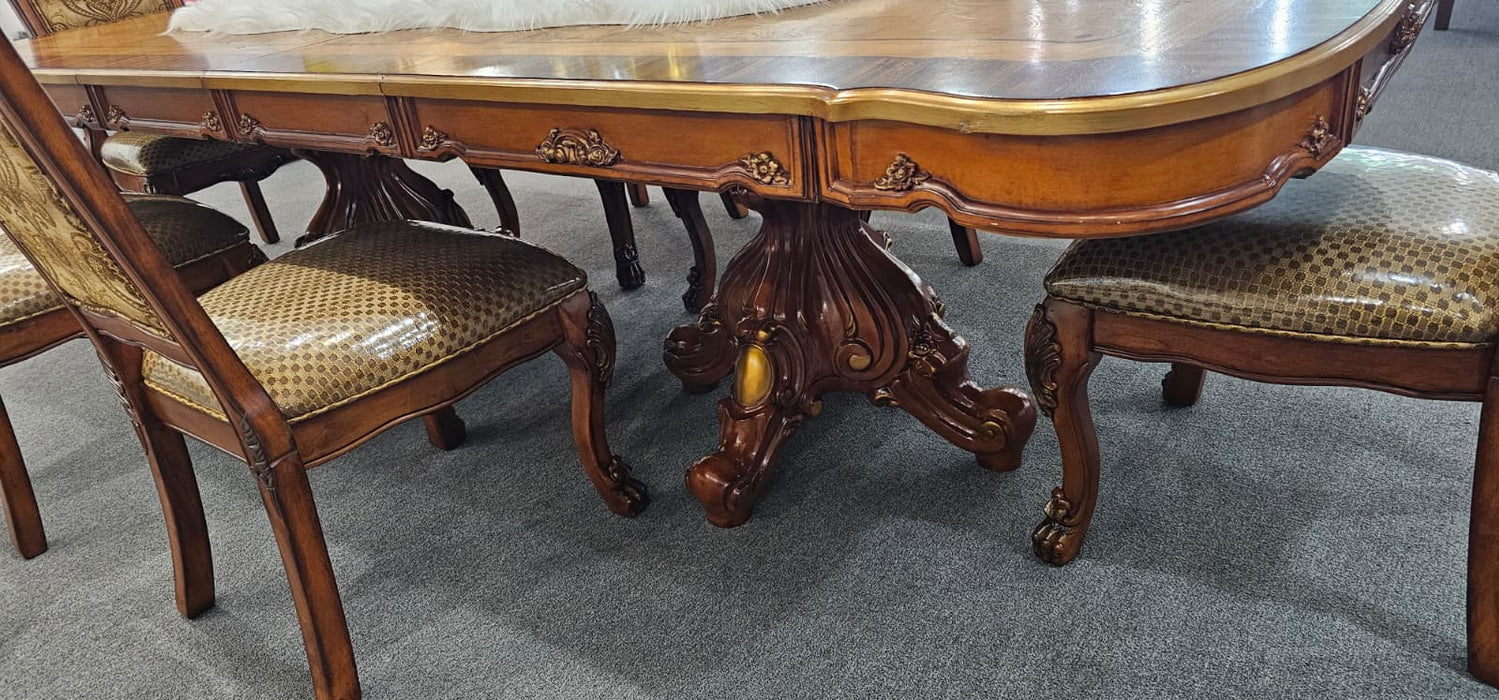 7 PCS ELEGANCE DINING TABLE SET (CLEARANCE)