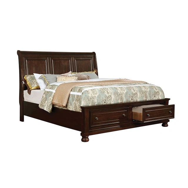 Castor Brown Cherry Queen, E.King, & Cal.King Bed